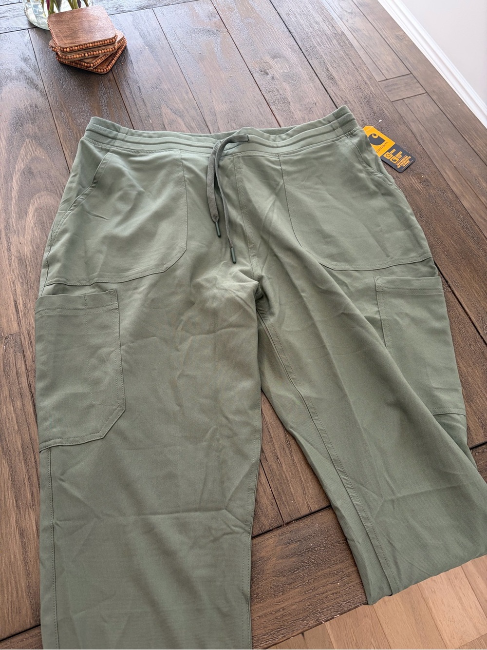 Carhartt Women's Olive Green Scrub Jogger Pants